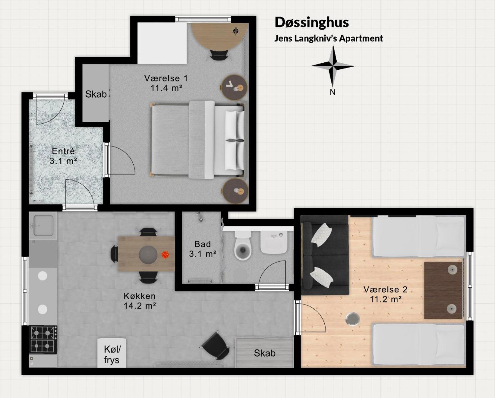 Dossinghus Holiday Apartments Kjellerup Bagian luar foto